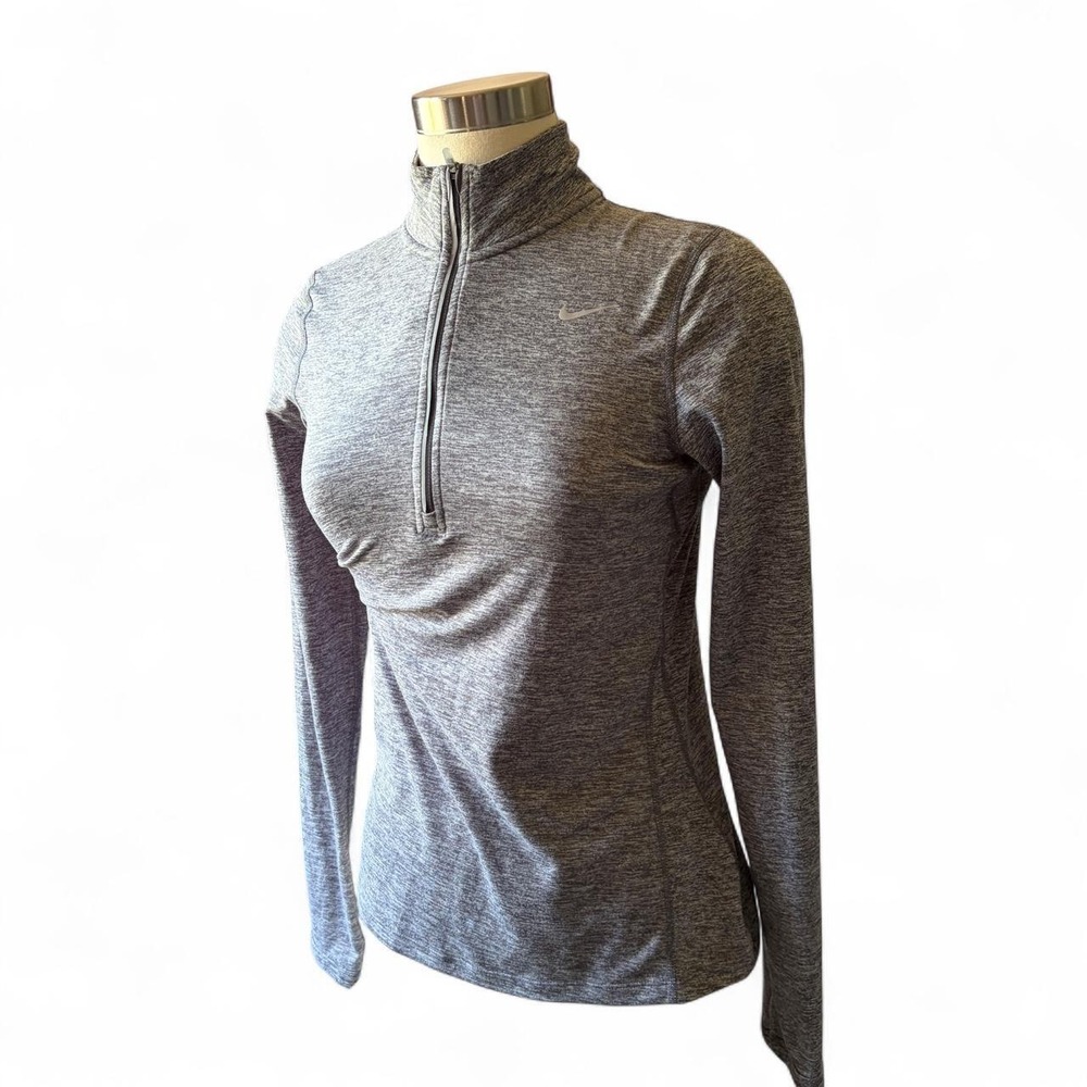 Nike running XS long sleeve quarter zip grey Pilates running gym